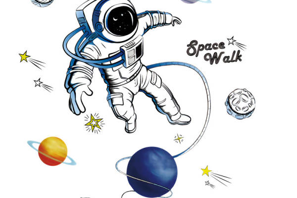 太空漫步主题裁片印花服装，探索宇宙的时尚选择