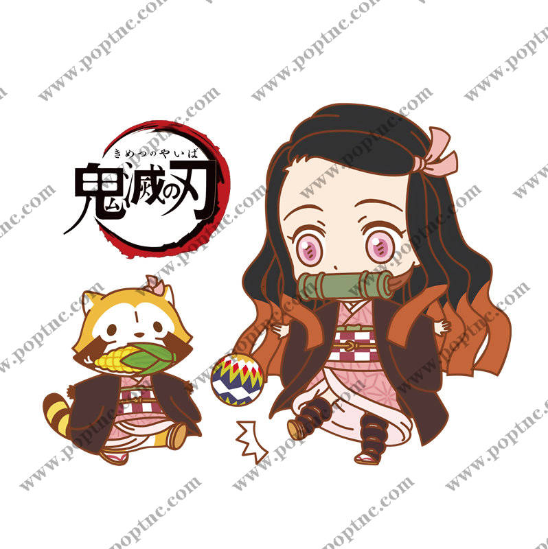 动漫风格鬼灭之刃裁片印花服装印花设计