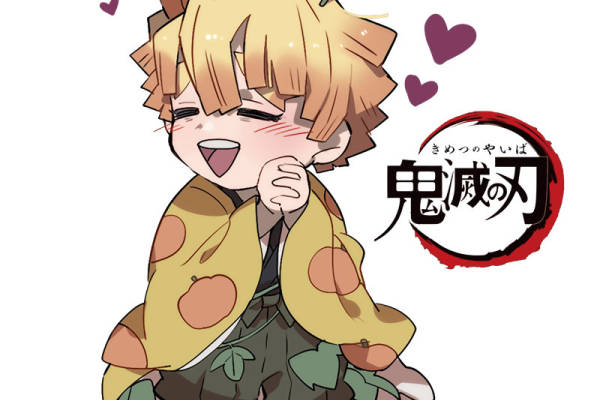 动漫风格裁片印花服装：鬼灭之刃角色可爱设计