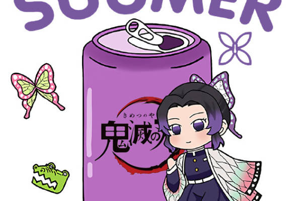 夏日清凉动漫风格裁片印花服装印花设计