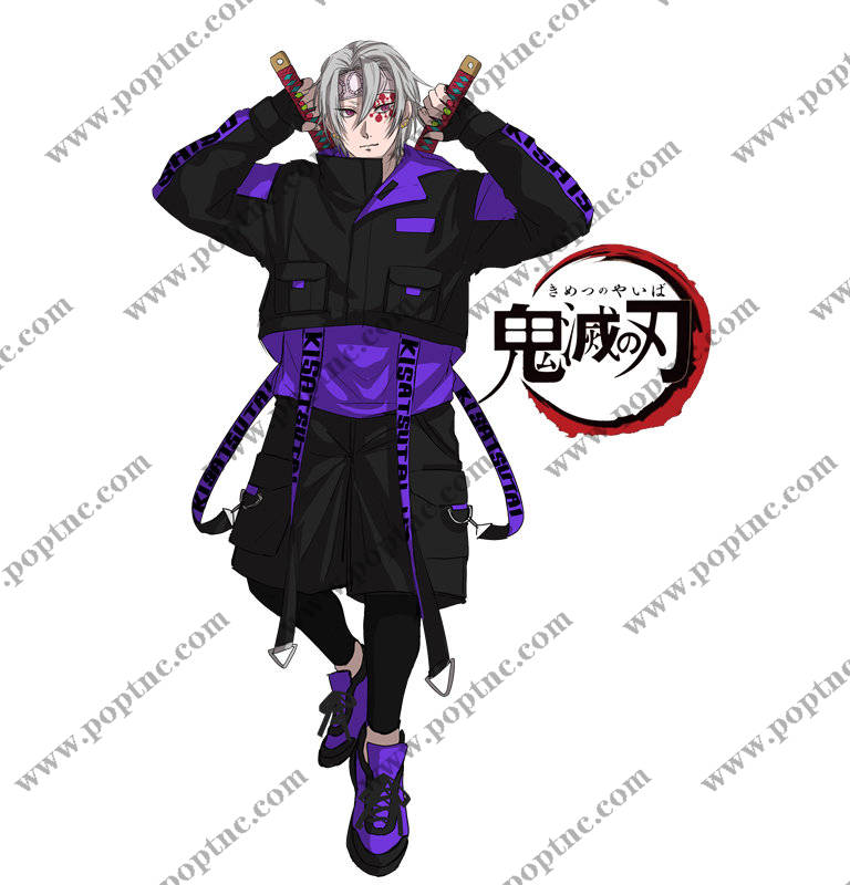 鬼灭之刃主题裁片印花服装印花设计