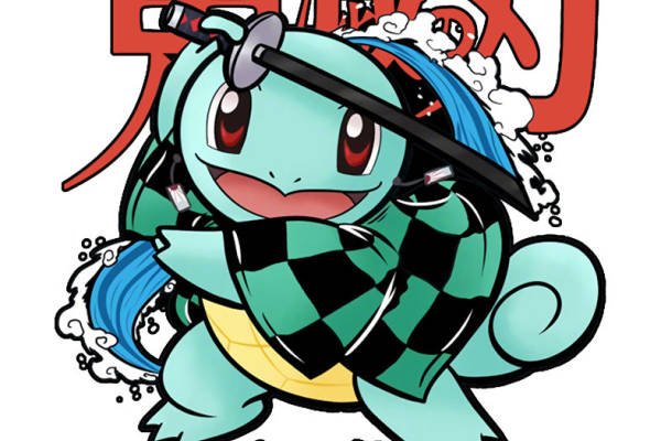 创意卡通裁片印花服装 剑士风格龟波气功图案设计