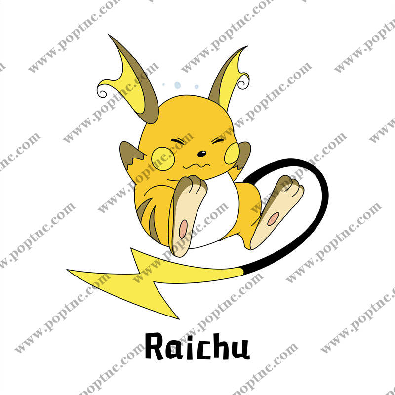 可爱卡通皮卡丘裁片印花服装印花设计