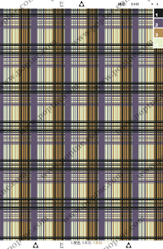 经典格子图案服装印花面料 时尚复古风格设计