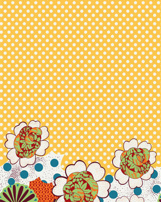 时尚复古花卉图案服装印花面料设计