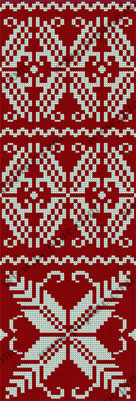 经典红色几何图案面料印花服装印花设计