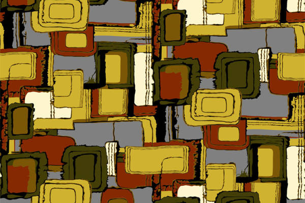 现代抽象几何图案面料印花服装印花设计