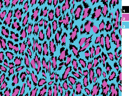 时尚豹纹图案面料印花，打造个性服装印花设计