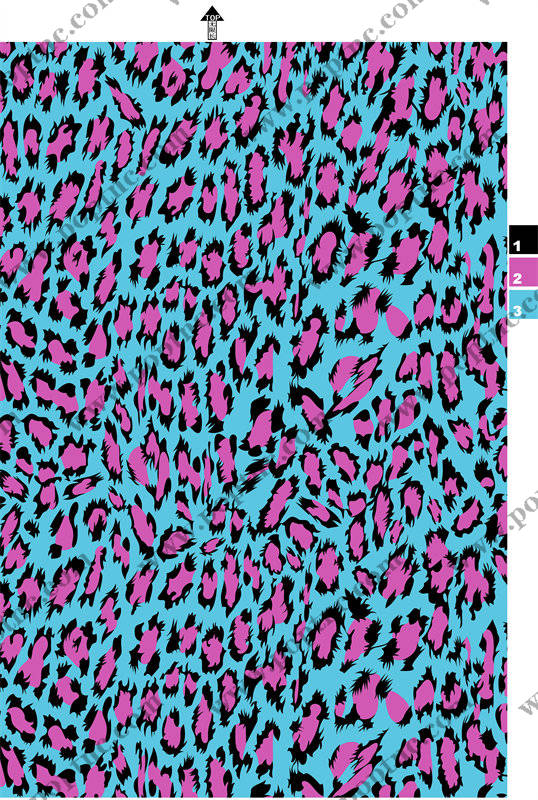 时尚豹纹图案面料印花,打造个性服装印花设计