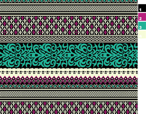 时尚民族风服装印花面料，展现独特金昌印花花型魅力