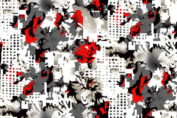 现代城市风格服装印花：金昌印花花型设计