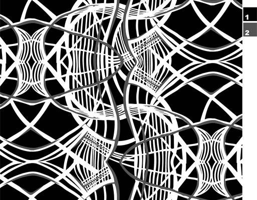 抽象几何图案面料印花 现代艺术风格服装印花设计