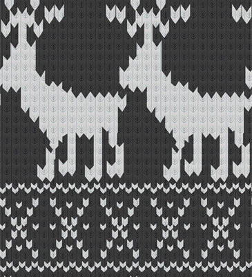 北欧风格黑白几何图案服装印花面料