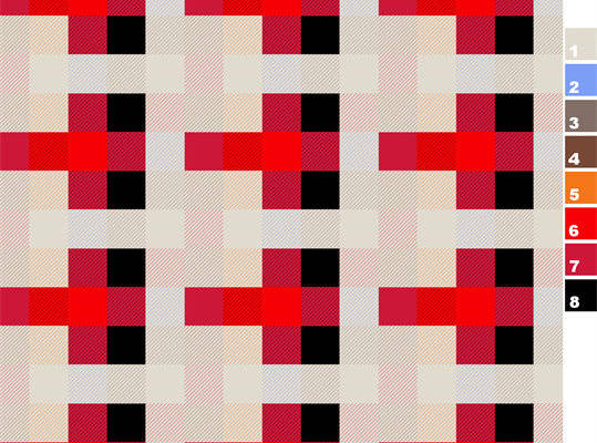 现代几何图案面料印花服装印花设计