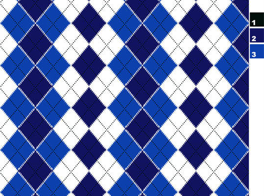 经典蓝白格子服装印花面料设计