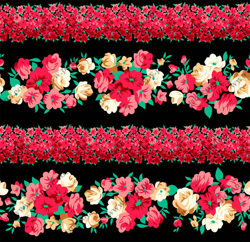 时尚花卉面料印花设计,为您的服装增添色彩