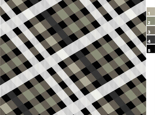 现代几何图案服装印花面料设计