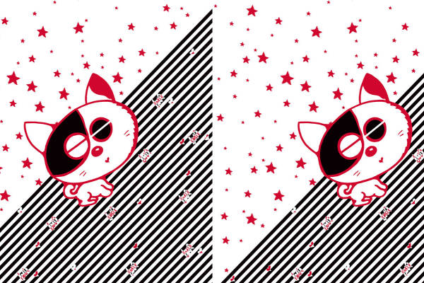 可爱卡通猫图案面料印花服装印花设计