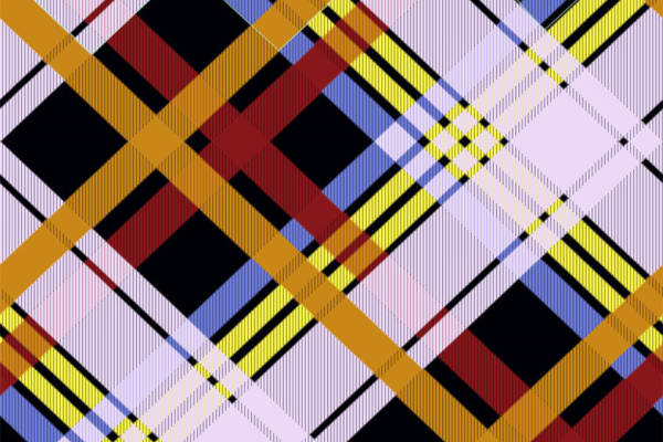 经典格子图案面料印花,提升服装时尚感