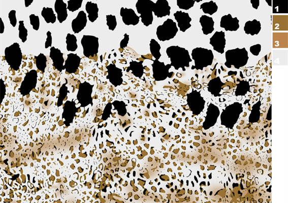 时尚豹纹面料印花服装印花设计