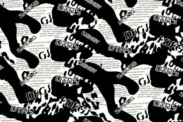 时尚个性奶牛纹面料印花服装印花设计