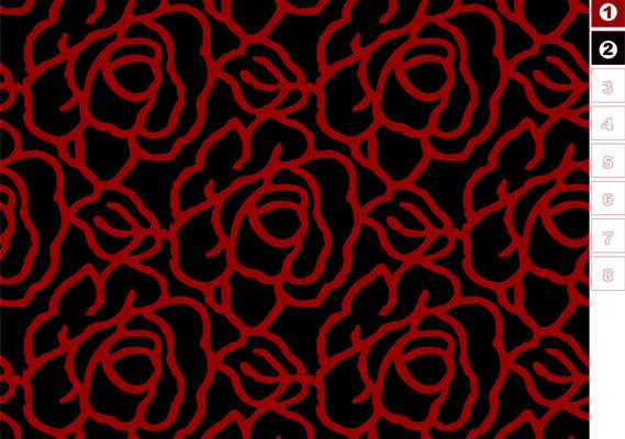 时尚红色抽象图案面料印花服装印花设计