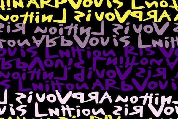 时尚潮流字母图案面料印花服装印花设计