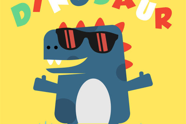 卡通恐龙裁片印花服装，打造趣味时尚风格