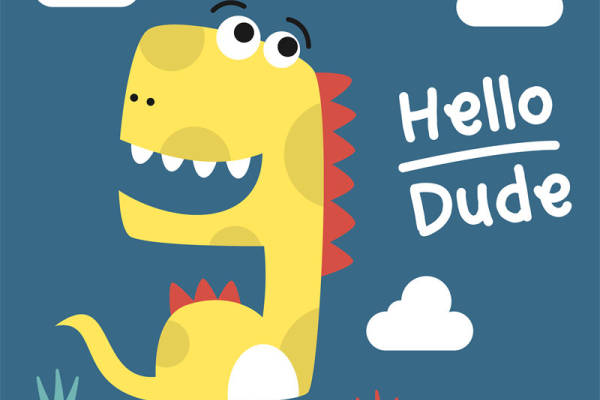 趣味卡通恐龙裁片印花服装，打造独特个性风格