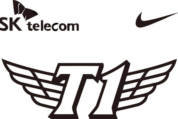 独特风格裁片印花服装:SK电信与耐克标志结合的时尚设计