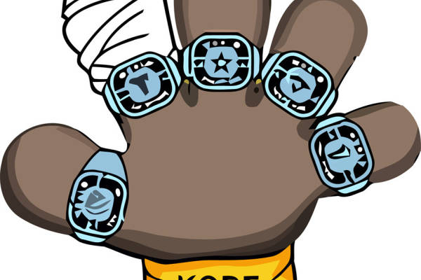 时尚篮球主题裁片印花服装，致敬科比的冠军戒指