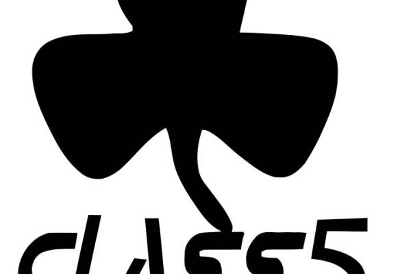 创意梅花裁片印花服装 经典黑白风格班服设计