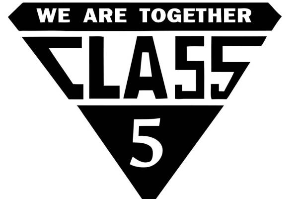 团结一致的五班裁片印花服装印花设计