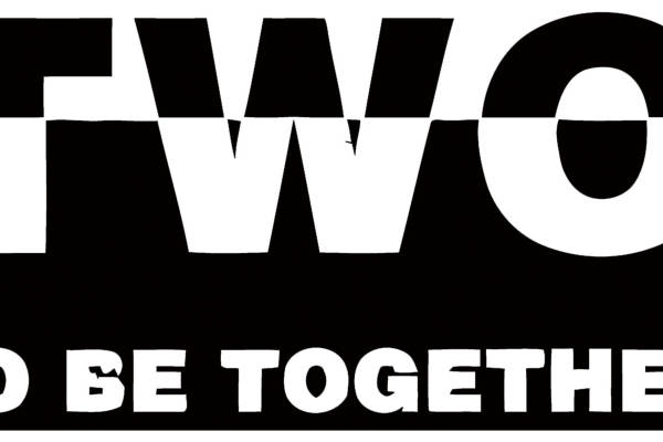 时尚个性'TWO TO BE TOGETHER'裁片印花服装