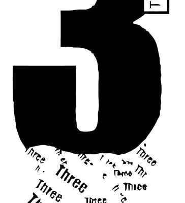 独特数字3裁片印花服装，展现个性时尚风格