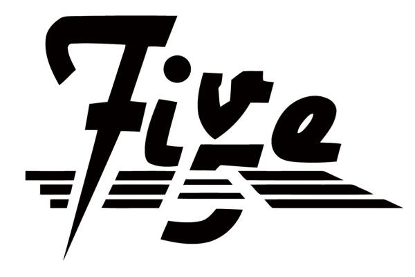 时尚动感'five'裁片印花服装印花设计