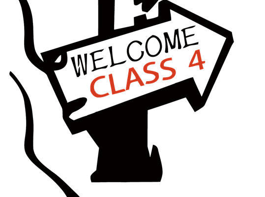 创意欢迎班级四裁片印花服装印花设计