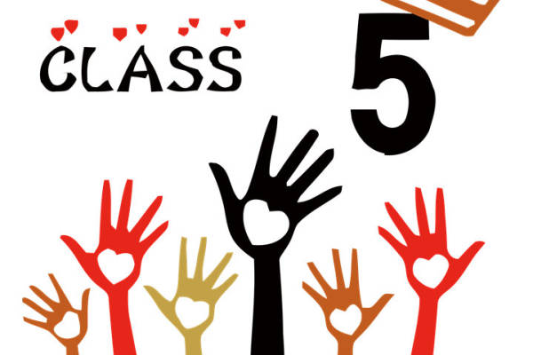 创意五年级班级服装裁片印花设计，展现团结与活力