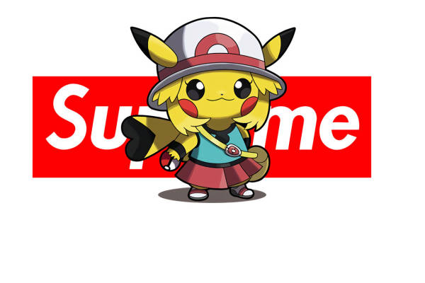 夏日潮流皮卡丘裁片印花服装印花设计