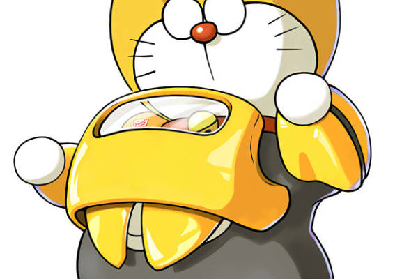 创意卡通机器人猫裁片印花服装印花设计