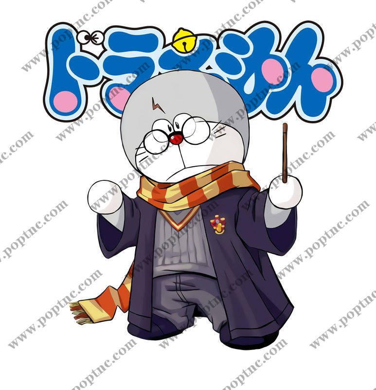 校园风卡通猫头鹰裁片印花服装印花设计