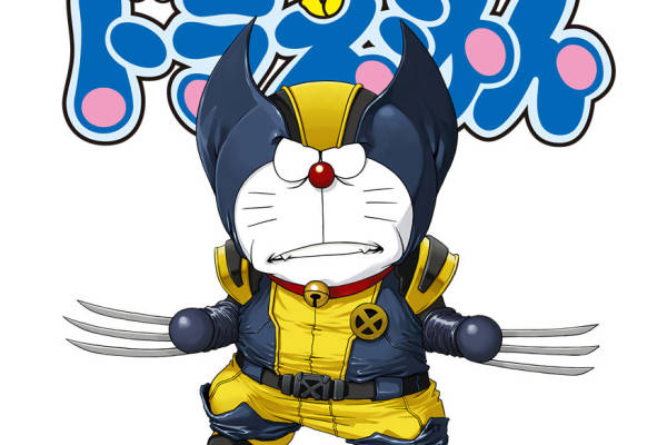 创意服装裁片印花:哆啦A梦X战警风格设计