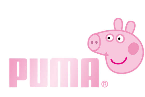 可爱卡通小猪裁片印花服装印花设计