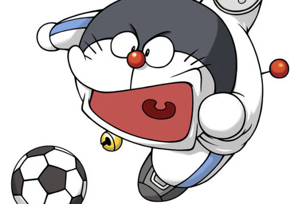 卡通猫玩足球裁片印花服装印花设计
