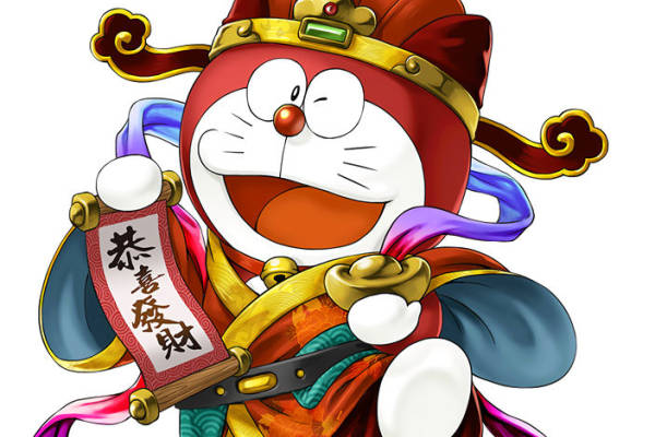 创意卡通裁片印花服装 吉祥如意哆啦A梦服装印花