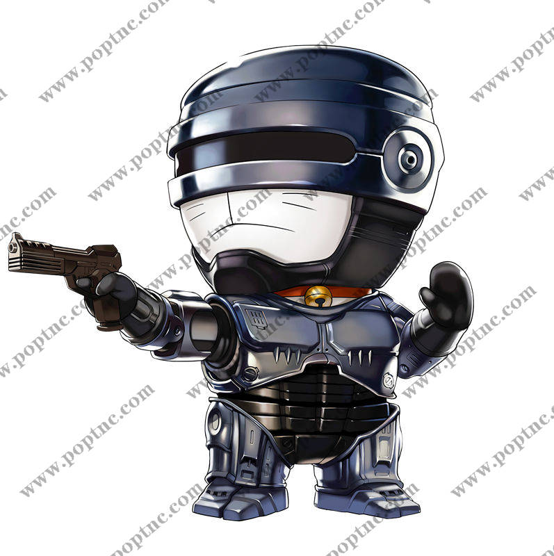 未来科技风格机器人裁片印花服装印花设计