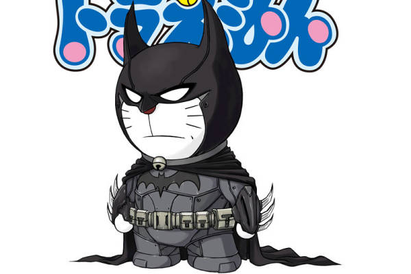 时尚潮流蝙蝠侠猫头鹰裁片印花服装印花设计