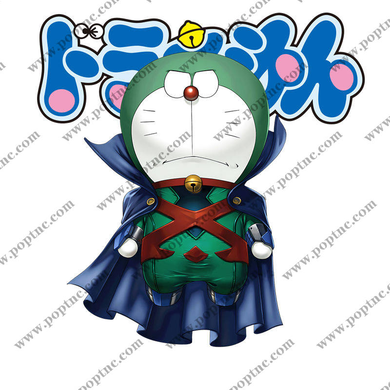 哆啦A梦英雄主题裁片印花服装印花设计