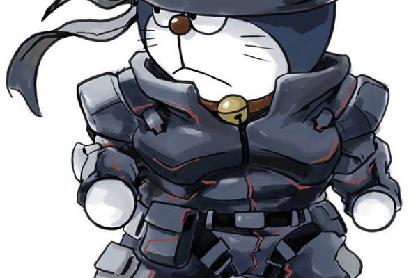 创意忍者猫裁片印花服装印花设计