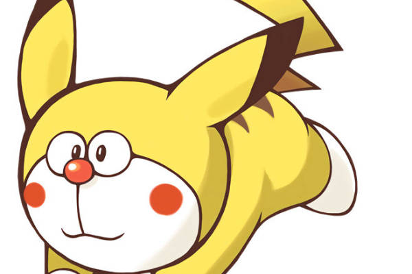 可爱皮卡丘裁片印花服装，时尚卡通动漫服装印花设计